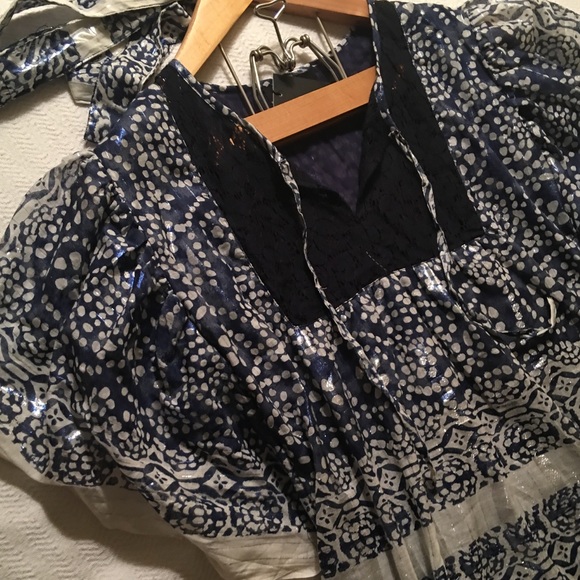 NWT Gorgeous silver n navy dress - Picture 10 of 10